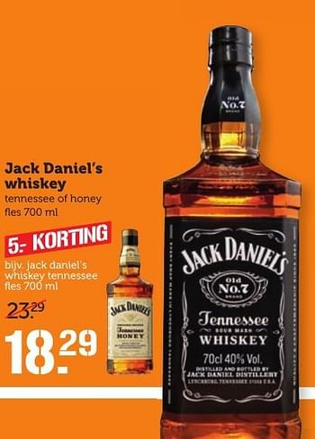 Aanbiedingen Jack daniel`s whiskey - Jack Daniel's - Geldig van 05/02/2017 tot 12/02/2017 bij Coop