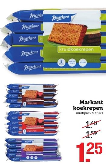 Aanbiedingen Markant koekrepen - Markant - Geldig van 05/02/2017 tot 12/02/2017 bij Coop