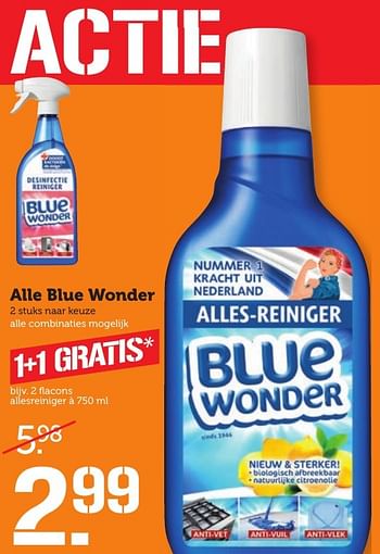 Aanbiedingen Alle blue wonder - Blue Wonder - Geldig van 05/02/2017 tot 12/02/2017 bij Coop
