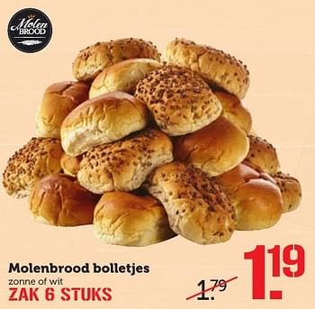 Aanbiedingen Molenbrood bolletjes - Molenbrood - Geldig van 05/02/2017 tot 12/02/2017 bij Coop