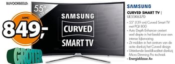 Aanbiedingen Samsung curved smart tv ue55k6370 - Samsung - Geldig van 06/03/2017 tot 12/03/2017 bij Expert