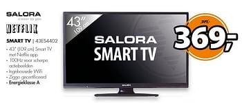 Aanbiedingen Salora smart tv 43es4402 - Salora - Geldig van 06/03/2017 tot 12/03/2017 bij Expert