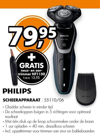 Aanbiedingen Philips scheerapparaat s5110-06 - Philips - Geldig van 06/03/2017 tot 12/03/2017 bij Expert