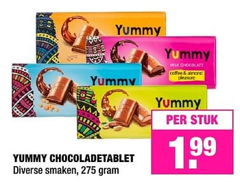 Aanbiedingen Yummy chocoladetablet - Huismerk - Big Bazar - Geldig van 07/02/2017 tot 13/02/2017 bij Big Bazar