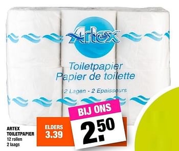 Aanbiedingen Artex toiletpapier - Artex - Geldig van 07/02/2017 tot 13/02/2017 bij Big Bazar