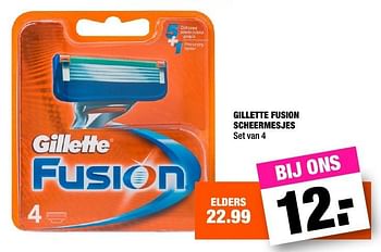 Aanbiedingen Gillette fusion scheermesjes - Gillette - Geldig van 07/02/2017 tot 13/02/2017 bij Big Bazar