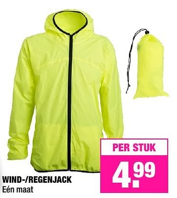 Aanbiedingen Wind--regenjack - Huismerk - Big Bazar - Geldig van 07/02/2017 tot 13/02/2017 bij Big Bazar