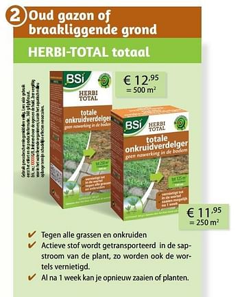 Aanbiedingen Herbi-total totaal - BSI - Geldig van 08/02/2017 tot 31/08/2017 bij Multi Bazar
