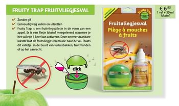 Aanbiedingen Fruity trap fruitvliegjesval - BSI - Geldig van 08/02/2017 tot 31/08/2017 bij Multi Bazar