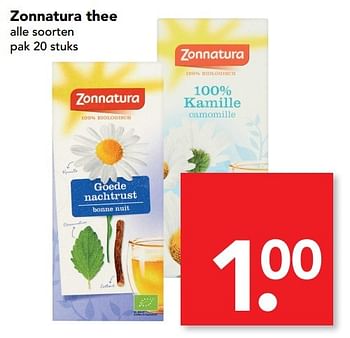 Aanbiedingen Zonnatura thee - Zonnatura - Geldig van 12/02/2017 tot 18/02/2017 bij Deen Supermarkten