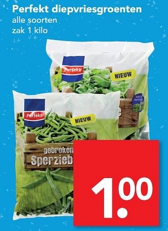 Aanbiedingen Perfekt diepvriesgroenten - Perfekt - Geldig van 12/02/2017 tot 18/02/2017 bij Deen Supermarkten