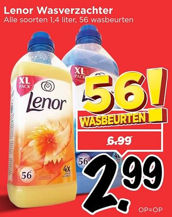 Aanbiedingen Lenor wasverzachter - Lenor - Geldig van 12/02/2017 tot 18/02/2017 bij Vomar