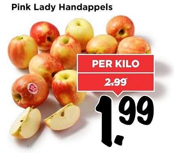 Aanbiedingen Pink lady handappels - Huismerk Vomar - Geldig van 12/02/2017 tot 18/02/2017 bij Vomar