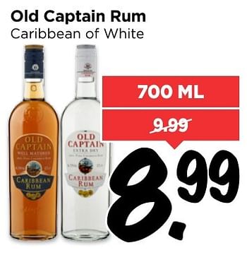Aanbiedingen Old captain rum caribbean of white - Old Captain - Geldig van 12/02/2017 tot 18/02/2017 bij Vomar