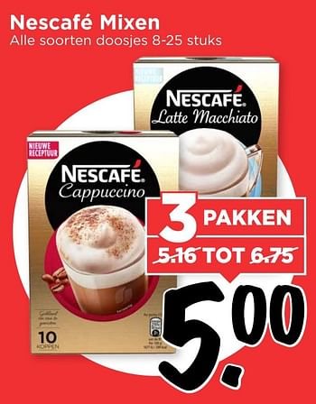 Aanbiedingen Nescafé mixen - Nescafe - Geldig van 12/02/2017 tot 18/02/2017 bij Vomar