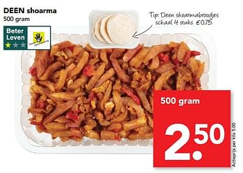 Aanbiedingen Deen shoarma - Huismerk deen supermarkt - Geldig van 12/02/2017 tot 18/02/2017 bij Deen Supermarkten