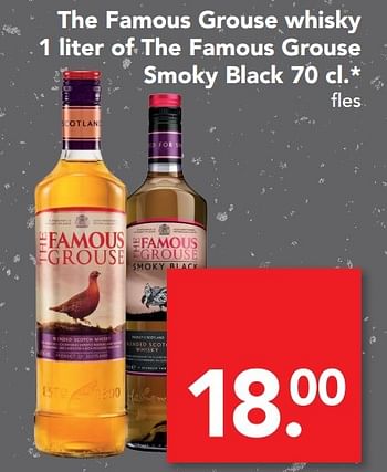 Aanbiedingen The famous grouse whisky of the famous grouse smoky black - Huismerk deen supermarkt - Geldig van 12/02/2017 tot 18/02/2017 bij Deen Supermarkten