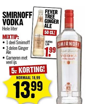 Aanbiedingen Smirnoff vodka - Smirnoff - Geldig van 12/02/2017 tot 18/02/2017 bij Dirk III