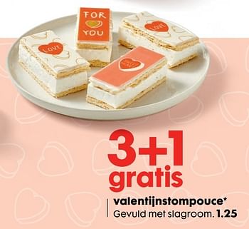 Aanbiedingen Valentijnstompouce - Huismerk - Hema - Geldig van 30/01/2017 tot 19/02/2017 bij Hema