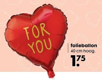 Aanbiedingen Folieballon - Huismerk - Hema - Geldig van 30/01/2017 tot 19/02/2017 bij Hema