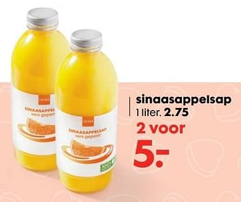 Aanbiedingen Sinaasappelsap - Huismerk - Hema - Geldig van 30/01/2017 tot 19/02/2017 bij Hema