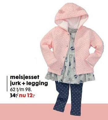Aanbiedingen Meisjesset jurk + legging - Huismerk - Hema - Geldig van 30/01/2017 tot 19/02/2017 bij Hema