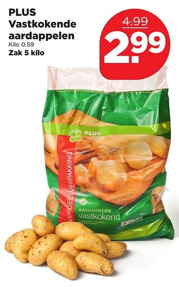 Aanbiedingen Plus vastkokende aardappelen - Huismerk - Plus - Geldig van 11/02/2017 tot 18/02/2017 bij Plus
