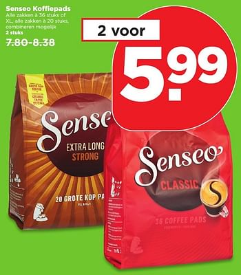 Aanbiedingen Senseo koffiepads - Douwe Egberts - Geldig van 11/02/2017 tot 18/02/2017 bij Plus