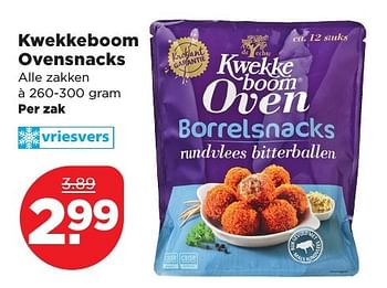 Aanbiedingen Kwekkeboom ovensnacks - KWEKKEBOOM - Geldig van 11/02/2017 tot 18/02/2017 bij Plus