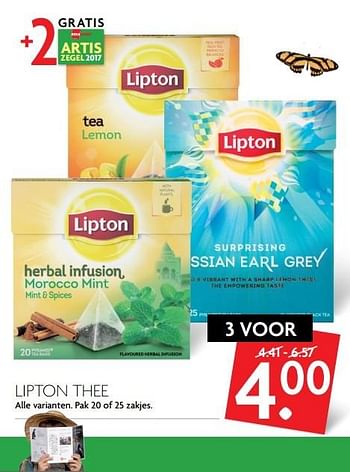 Aanbiedingen Lipton thee - Lipton - Geldig van 12/02/2017 tot 18/02/2017 bij Deka Markt