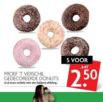 Aanbiedingen Proef `t verschil gedecoreerde donuts - Huismerk - Deka Markt - Geldig van 12/02/2017 tot 18/02/2017 bij Deka Markt