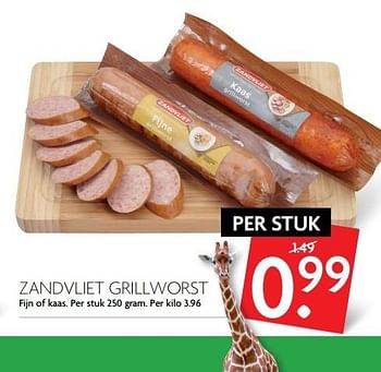 Aanbiedingen Zandvliet grillworst - Zandvliet - Geldig van 12/02/2017 tot 18/02/2017 bij Deka Markt