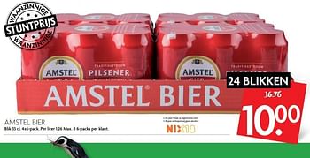 Aanbiedingen Amstel bier - Amstel - Geldig van 12/02/2017 tot 18/02/2017 bij Deka Markt