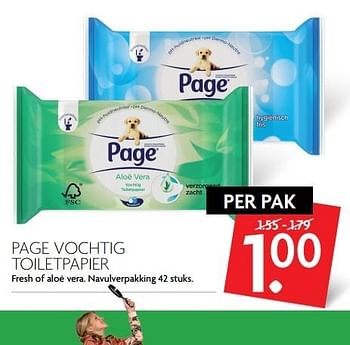 Aanbiedingen Page vochtig toiletpapier - Page - Geldig van 12/02/2017 tot 18/02/2017 bij Deka Markt