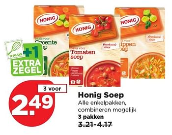 Aanbiedingen Honig soep - Honig - Geldig van 11/02/2017 tot 18/02/2017 bij Plus