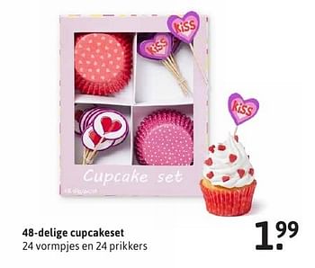 Aanbiedingen 48-delige cupcakeset - Huismerk - Xenos - Geldig van 30/01/2017 tot 26/02/2017 bij Xenos