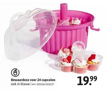 Aanbiedingen Bewaardoos voor 24 cupcakes - Huismerk - Xenos - Geldig van 30/01/2017 tot 26/02/2017 bij Xenos