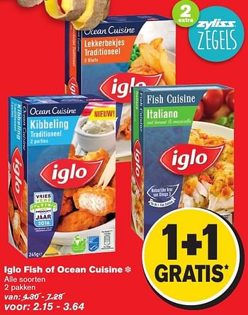 Aanbiedingen Iglo fish of ocean cuisine - Iglo - Geldig van 12/02/2017 tot 21/02/2017 bij Hoogvliet