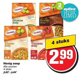 Aanbiedingen Honig soep - Honig - Geldig van 12/02/2017 tot 21/02/2017 bij Hoogvliet