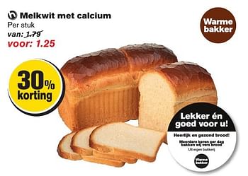 Aanbiedingen Melkwit met calcium - Huismerk - Hoogvliet - Geldig van 12/02/2017 tot 21/02/2017 bij Hoogvliet