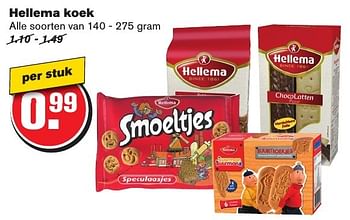 Aanbiedingen Hellema koek - Hellema - Geldig van 12/02/2017 tot 21/02/2017 bij Hoogvliet