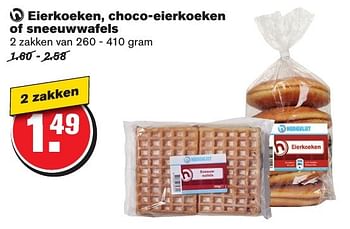 Aanbiedingen Eierkoeken, choco-eierkoeken of sneeuwwafels - Huismerk - Hoogvliet - Geldig van 12/02/2017 tot 21/02/2017 bij Hoogvliet