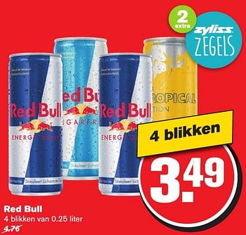 Aanbiedingen Red bull - Red Bull - Geldig van 12/02/2017 tot 21/02/2017 bij Hoogvliet