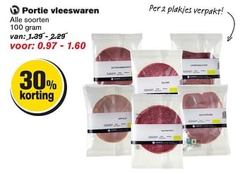 Aanbiedingen Portie vleeswaren - Huismerk - Hoogvliet - Geldig van 12/02/2017 tot 21/02/2017 bij Hoogvliet