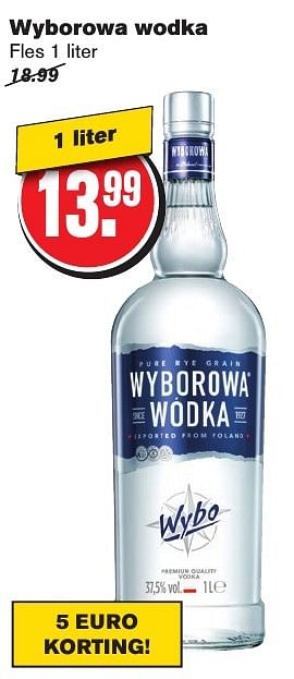Aanbiedingen Wyborowa wodka - Wyborowa - Geldig van 12/02/2017 tot 21/02/2017 bij Hoogvliet