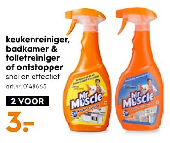 Aanbiedingen Keukenreiniger, badkamer + toiletreiniger of ontstopper - Mr. Muscle - Geldig van 11/02/2017 tot 22/02/2017 bij Blokker