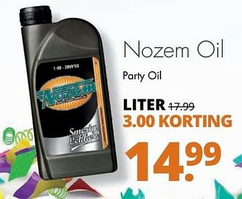 Aanbiedingen Nozem oil party oil - Nozem Oil - Geldig van 12/02/2017 tot 25/02/2017 bij Mitra