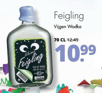 Aanbiedingen Feigling vijgen wodka - Kleiner Feigling - Geldig van 12/02/2017 tot 25/02/2017 bij Mitra