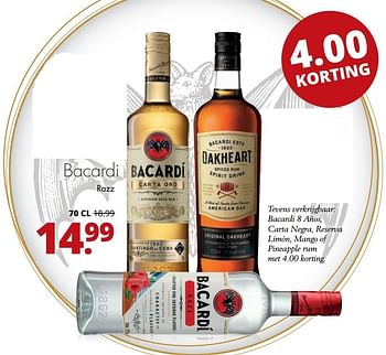 Aanbiedingen Razz - Bacardi - Geldig van 12/02/2017 tot 25/02/2017 bij Mitra