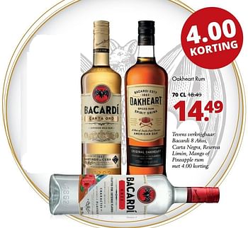 Aanbiedingen Oakheart rum - Oakheart - Geldig van 12/02/2017 tot 25/02/2017 bij Mitra